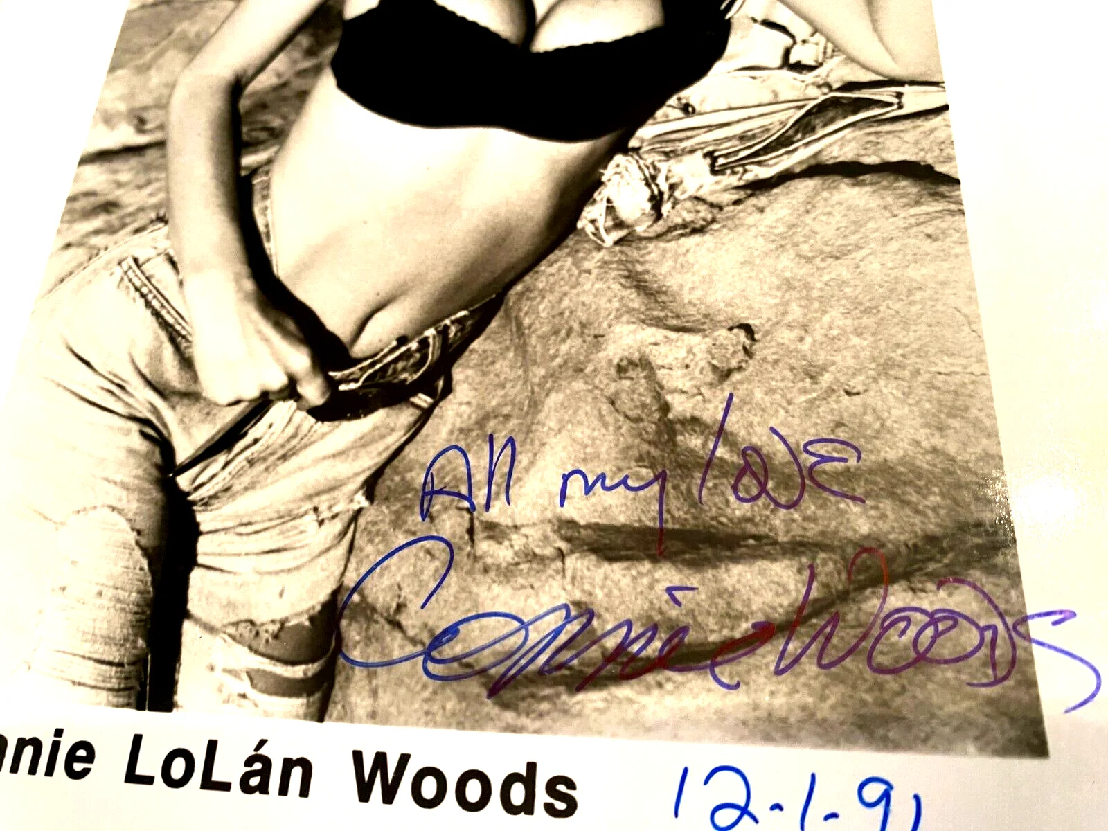 CONNIE LOL'AN WOODS Dated 12/1/1991 Show Signed (8x10)Photo-Lifetime Guaranteed, изображение 2
