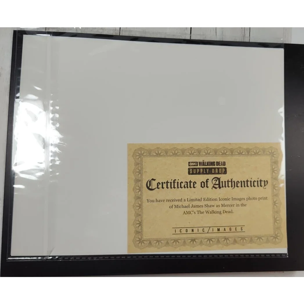 Seth Gilliam — AMC TWD The Walking Dead Michael James Shaw (Mercer) Studio Picture W/COA, изображение 2
