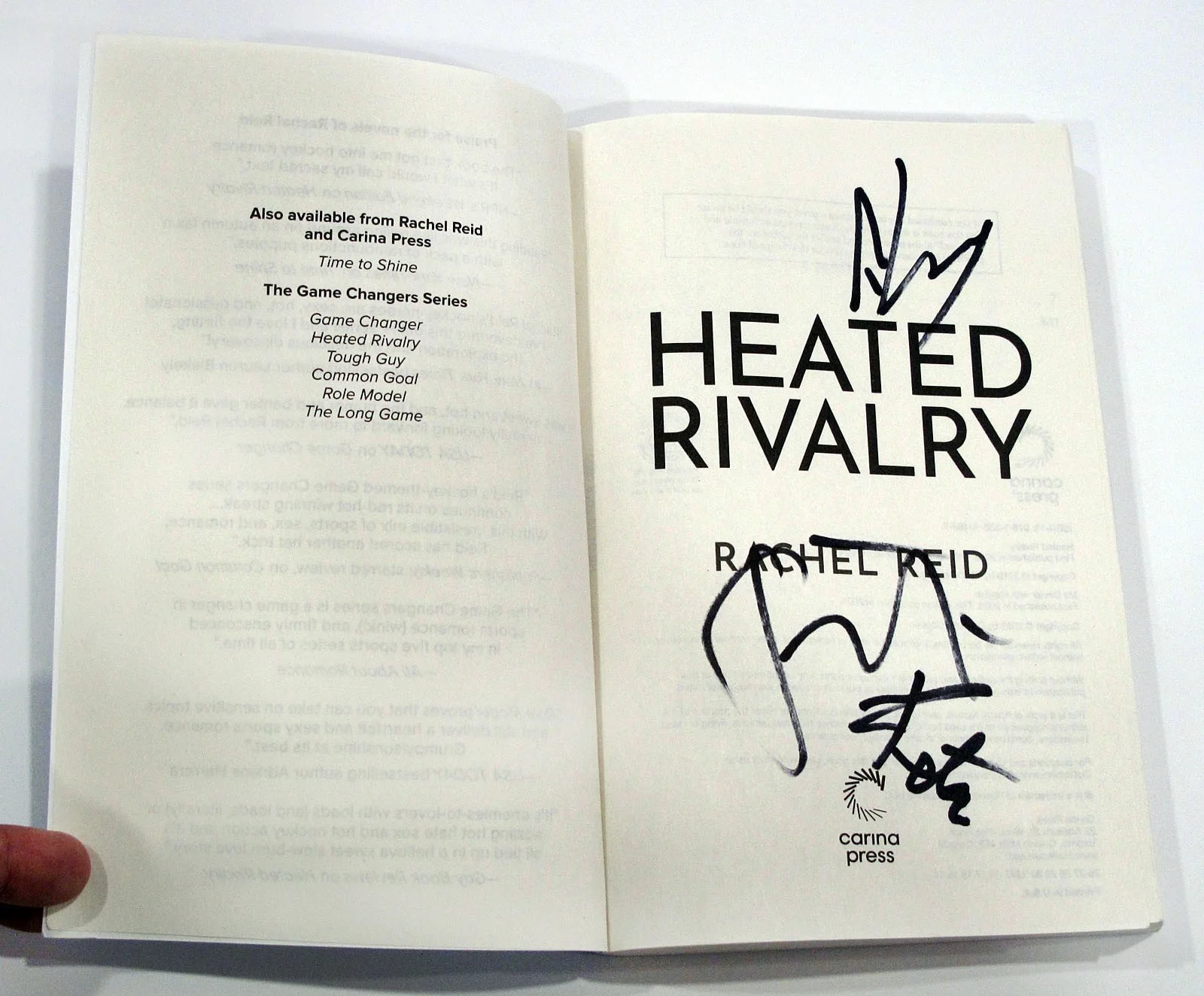 Jacob Tierney, Robbie GK, Peter Peter — Jacob Tierney, Robbie GK, Peter Peter signed "HEATED RIVALRY" Book Ex Proof COA, image 5