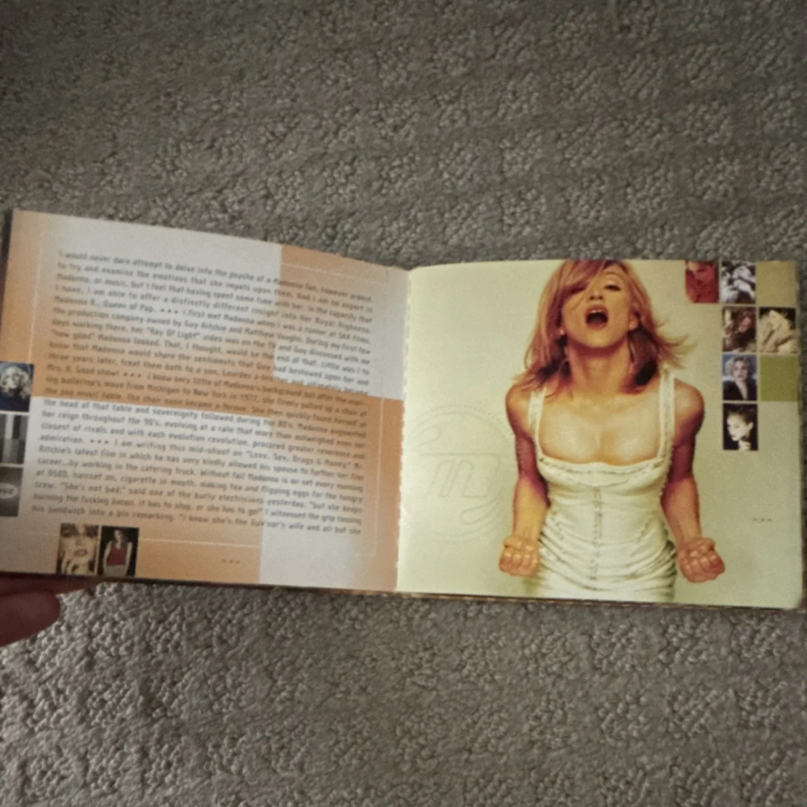 Madonna GHV2 Music CD & Booklet Insert Booklet with Liner Notes, image 3