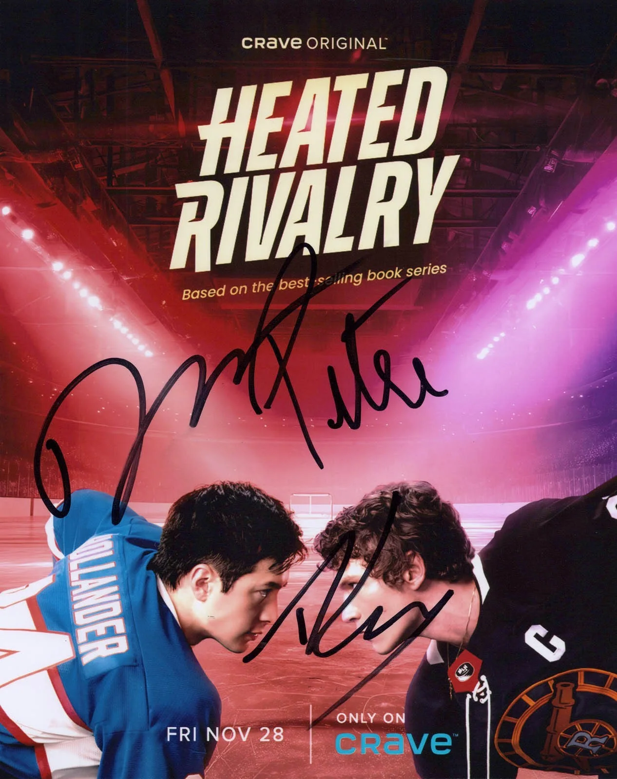 Robbie GK, Ksenia Daniela Kharlamova, Peter Peter — Robbie GK, Ksenia Kharlamova, +1 signed "HEATED RIVALRY" 8x10 Photo PROOF a COA, изображение 3