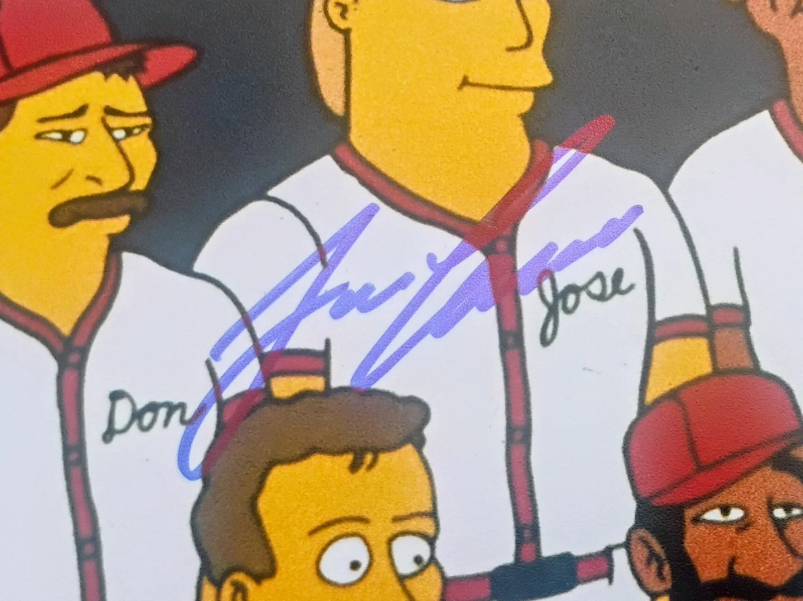 Jose Canseco Hand Signed 8x10 Photo JSA COA The Simpsons NO US TARIFFS, изображение 3