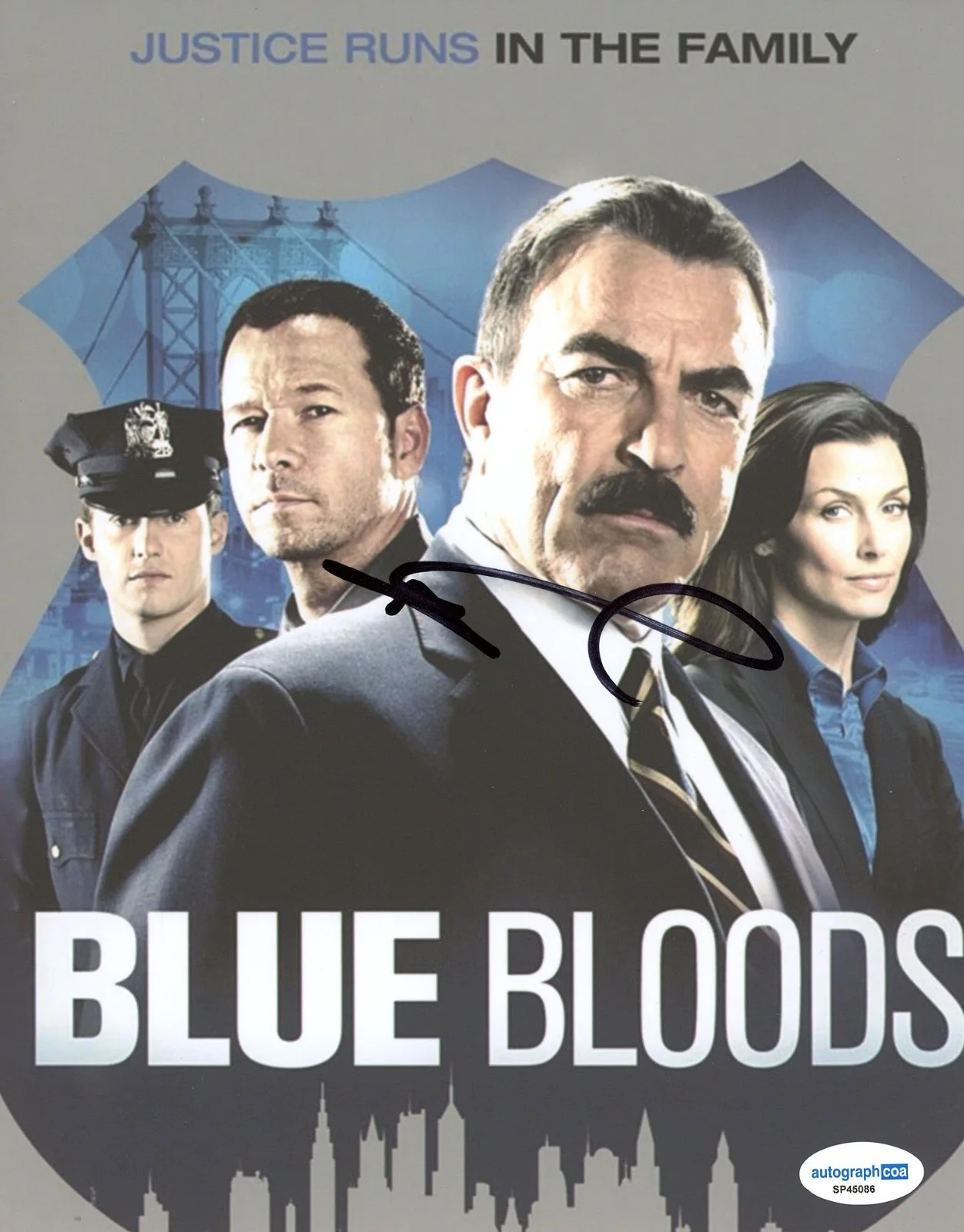 Donnie Wahlberg — Donnie Wahlberg signed "BLUE BLOODS" 8x10 Photo b EXT PROOF Boston Blue ACOA COA, изображение 4