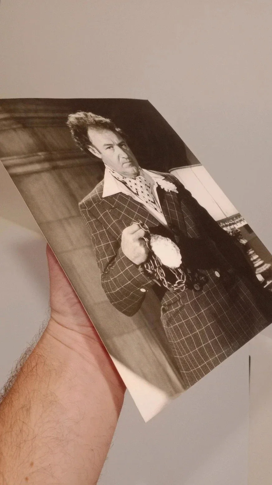 Gene Hackman black and white licensed photo Print Of lex luthor Superman, image 2