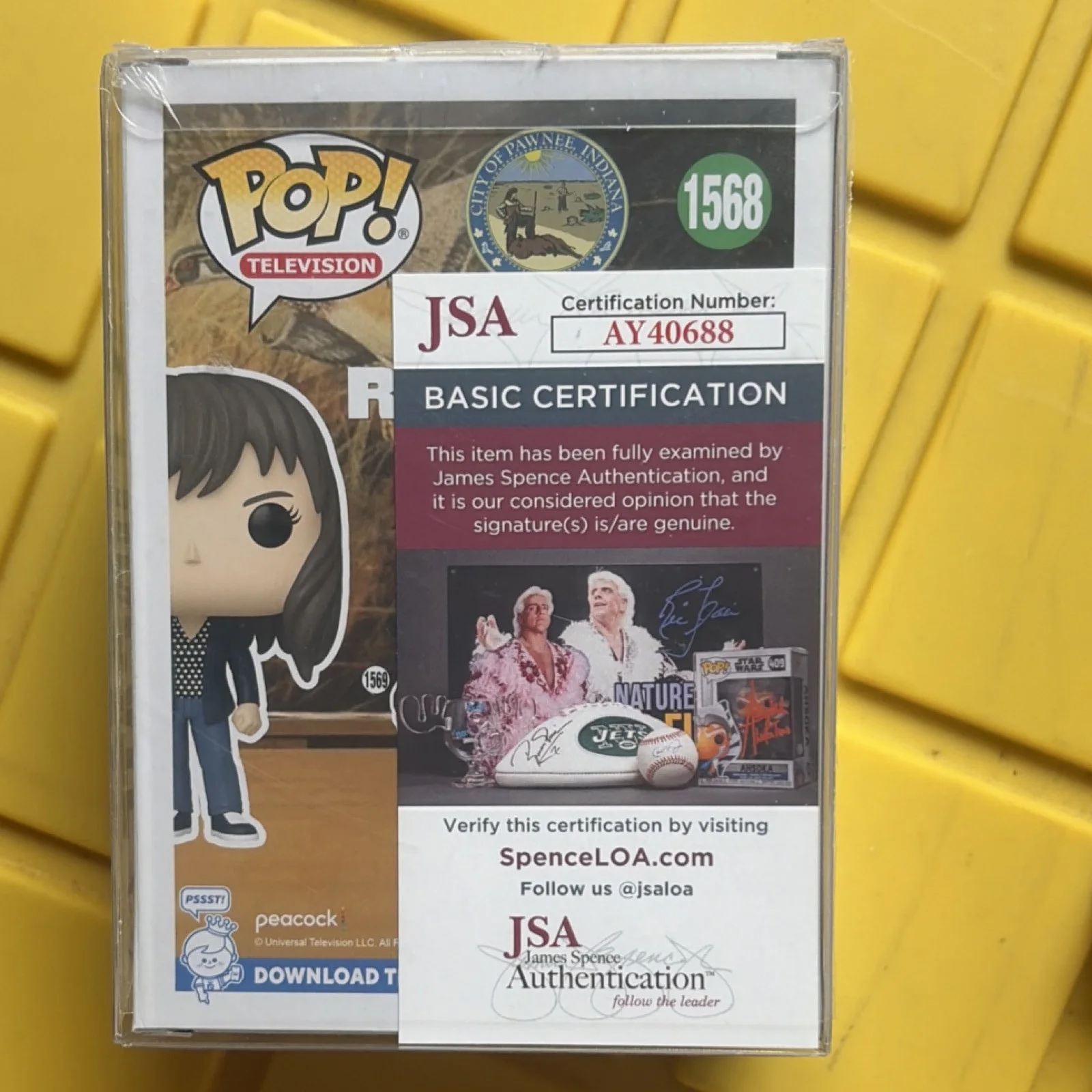 Aubrey Plaza Signed April Ludgate Parks & Rec Funko Pop! #502 With JSA, image 3
