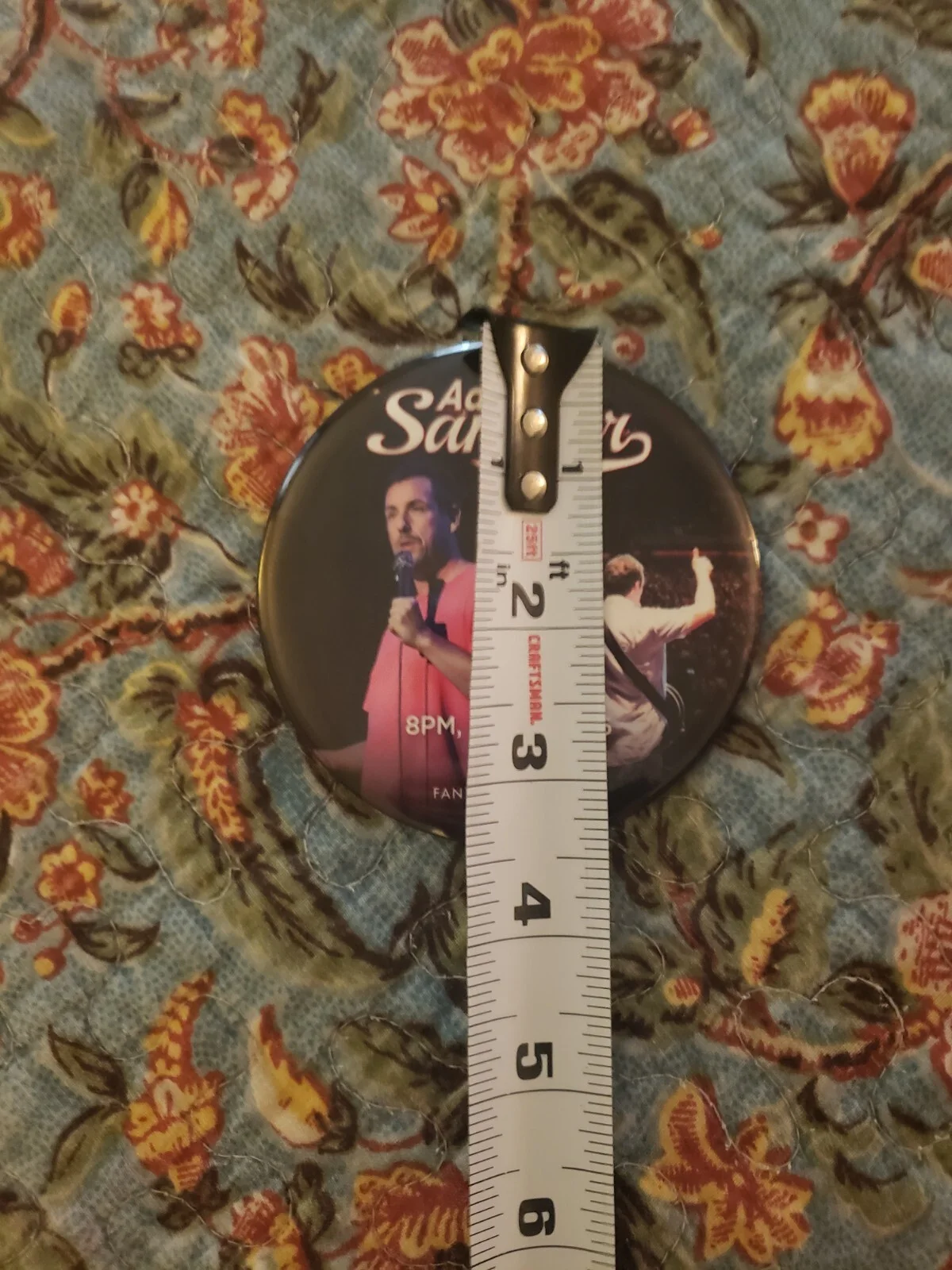 Adam Sandler Live @ Fantasy Springs Official Merch Button Very Limited Run 3x3in, изображение 3