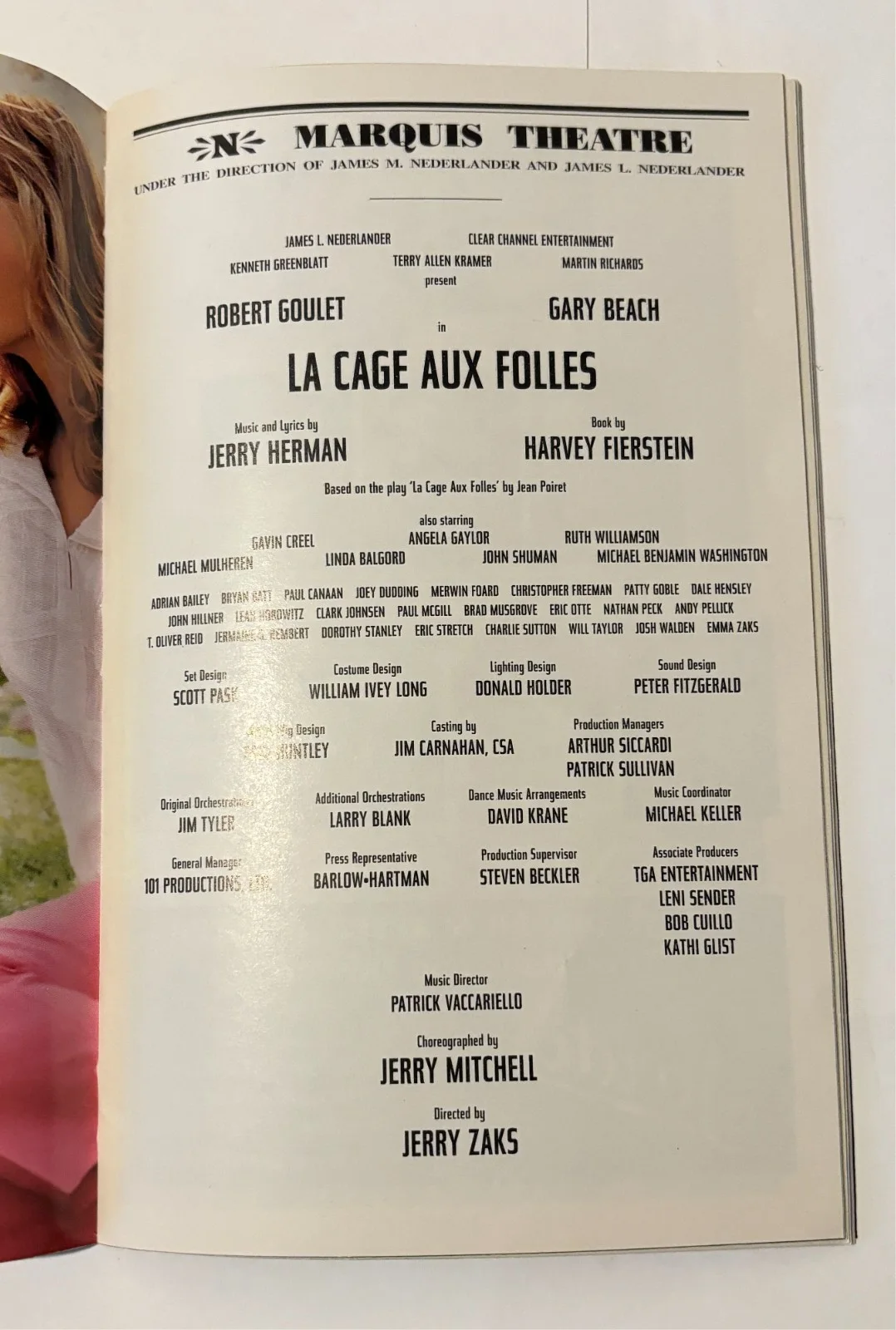 Robert Goulet — La Cage aux Folles- Broadway Playbill - Autograph- Robert Goulet, image 2