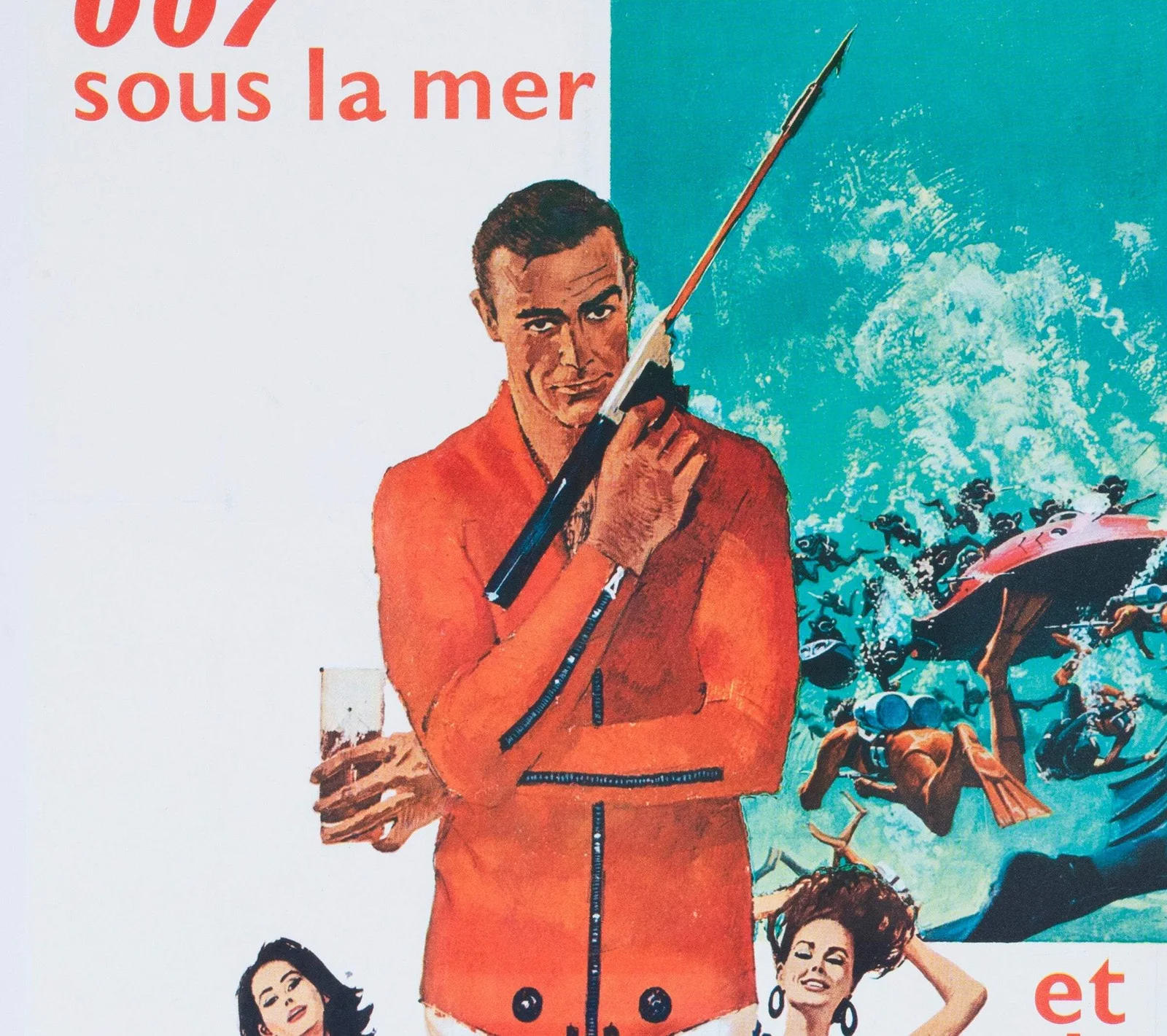 Thunderball 1965 French Grande Film Poster, Robert McGinnis and Frank McCarthy, изображение 5