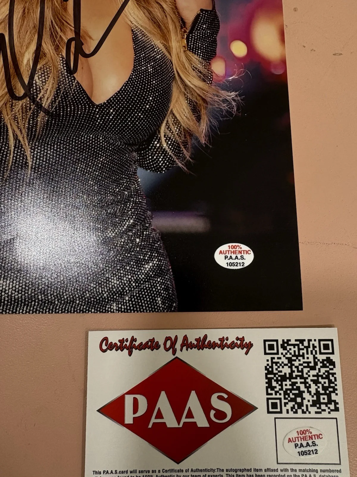Mariah Carey Signed Autographed 8 x 10 Photo PAAS COA 212, изображение 2