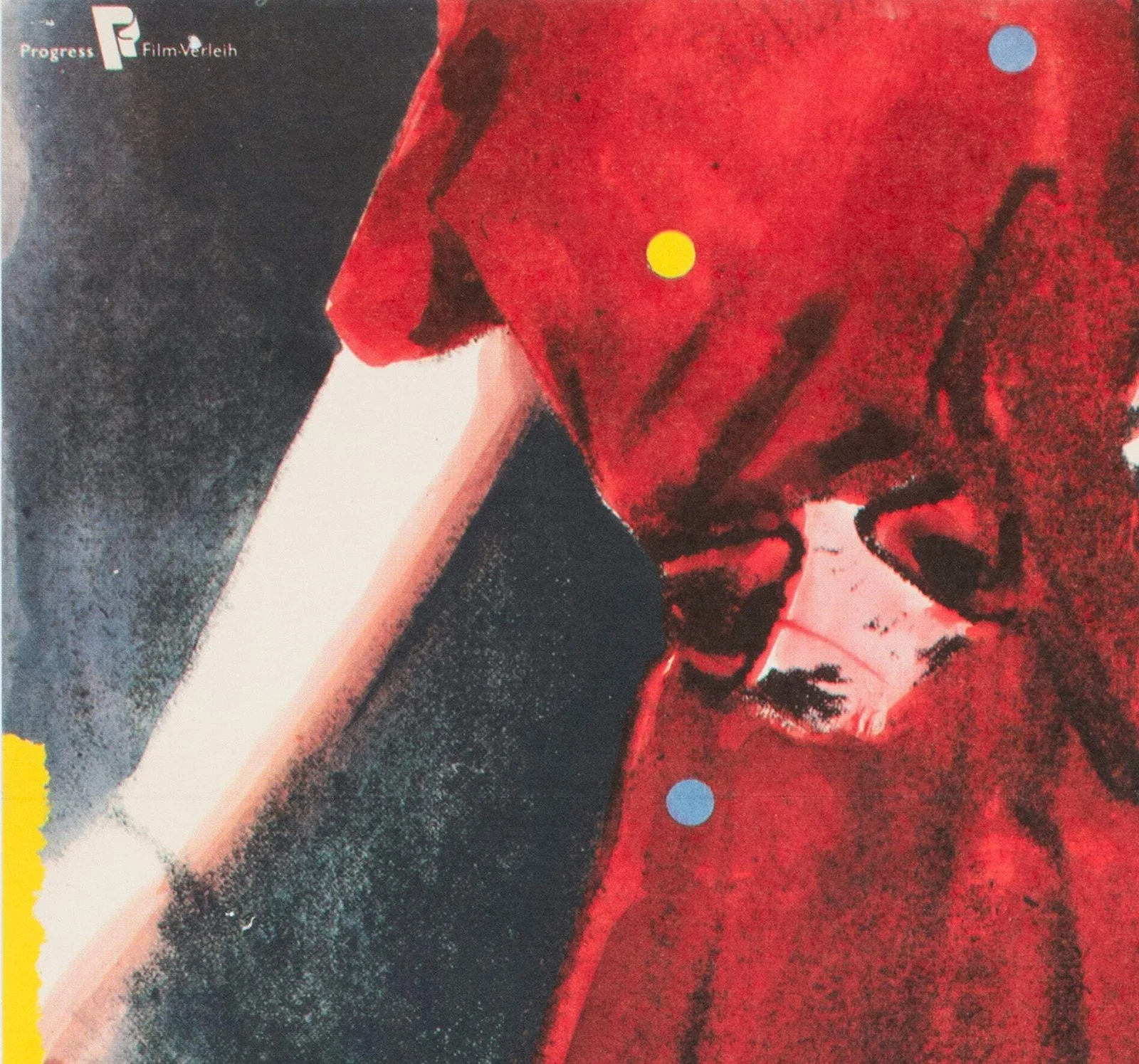 The Woman in Red 1986 East German A1 Film Poster, Werner Gottsmann, изображение 3