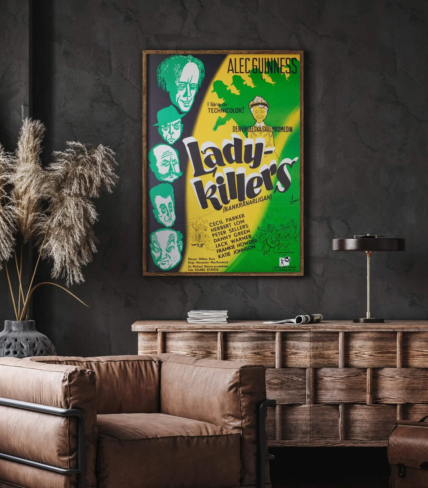 The Ladykillers 1955 Swedish Film Poster, изображение 2