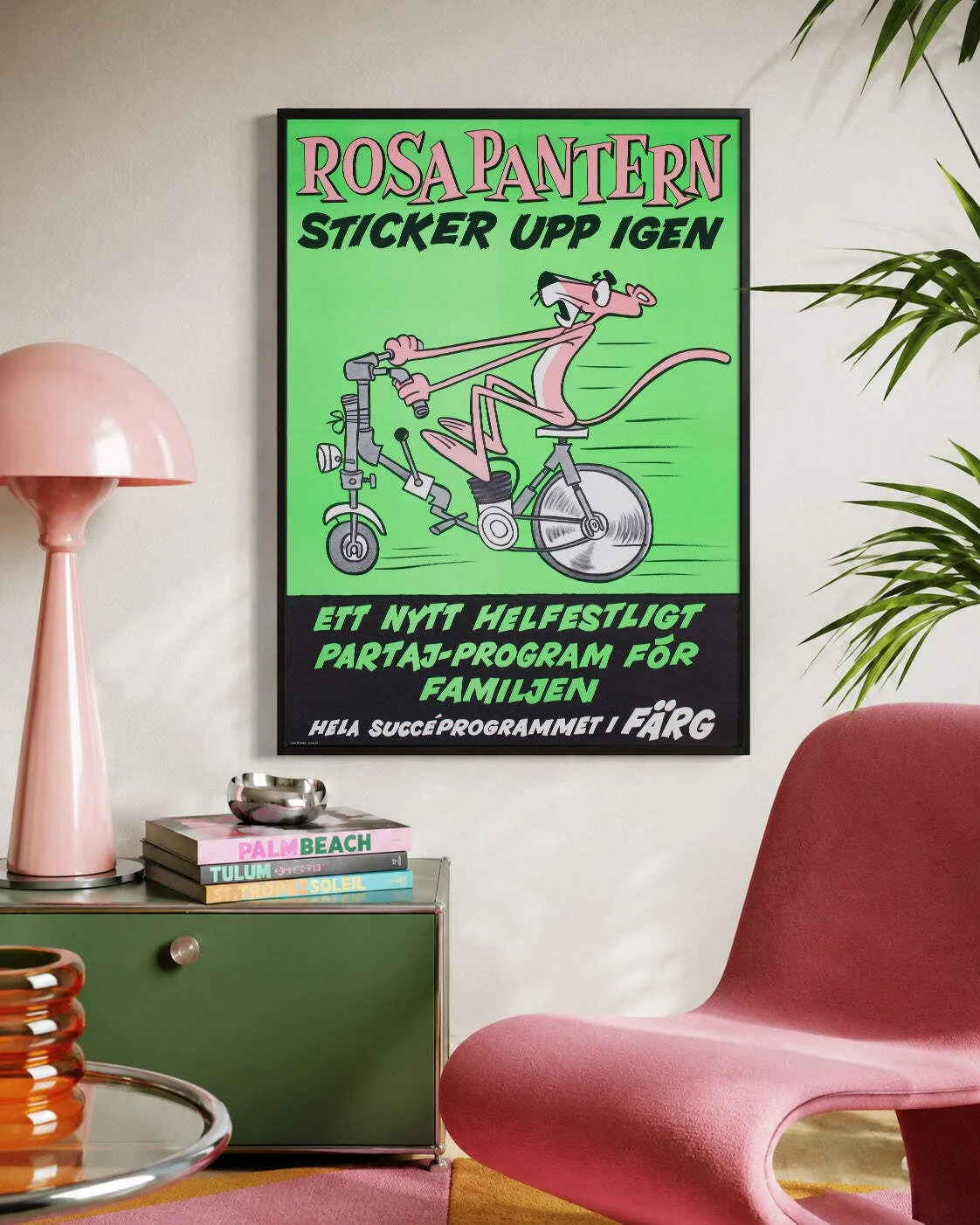 The Pink Panther 1970 Swedish Film Poster, изображение 2