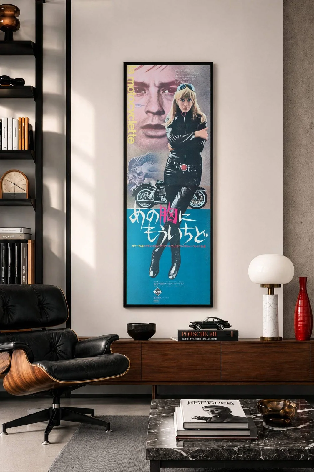 Girl on a Motorcycle 1968 Japanese Tatekan 2 Sheet Film Poster, изображение 2