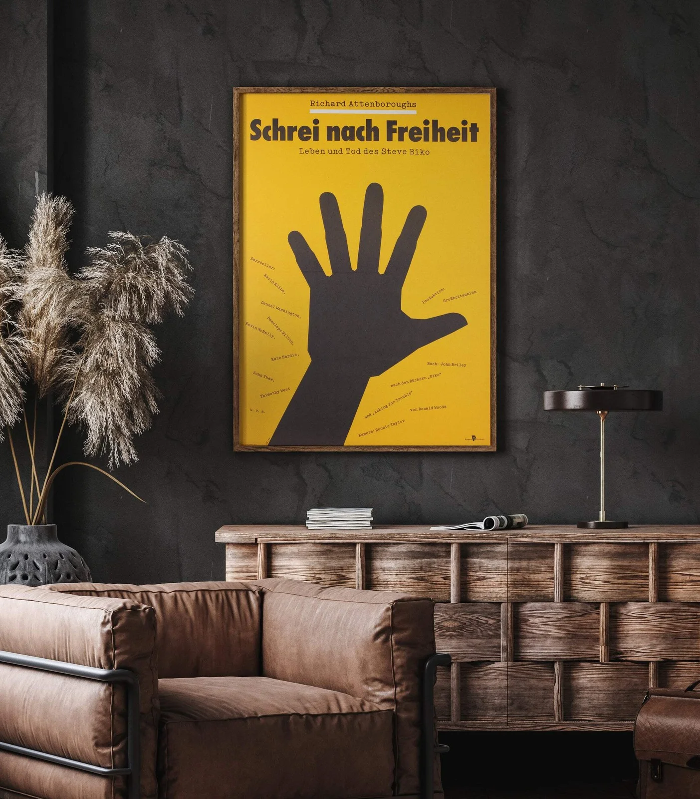 Cry Freedom 1988 East German A1 Film Poster, Birgitt Oßwald, изображение 2
