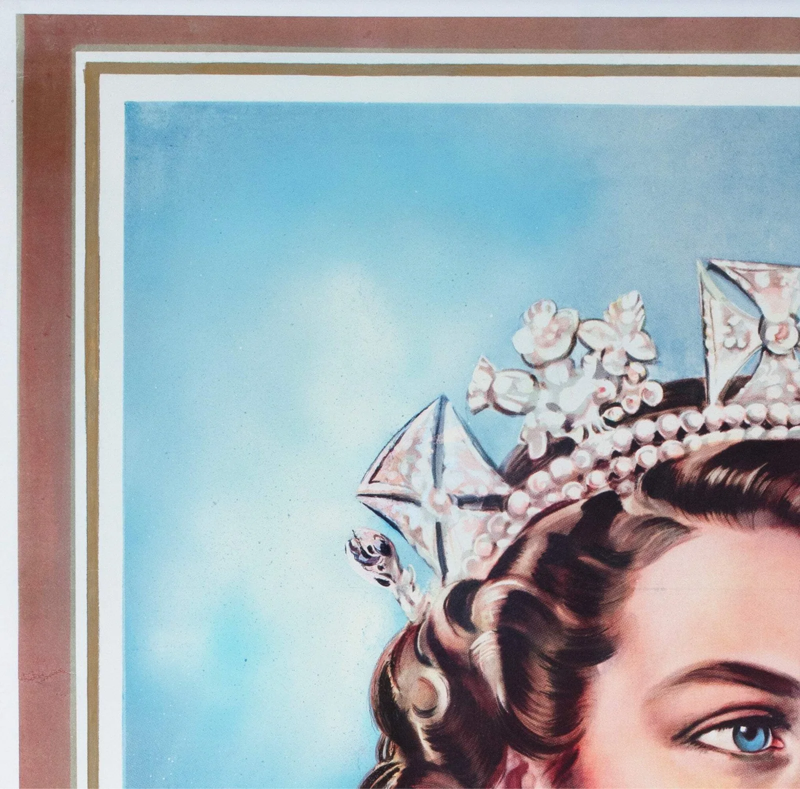 A Queen is Crowned 1953 French Film Poster, изображение 3