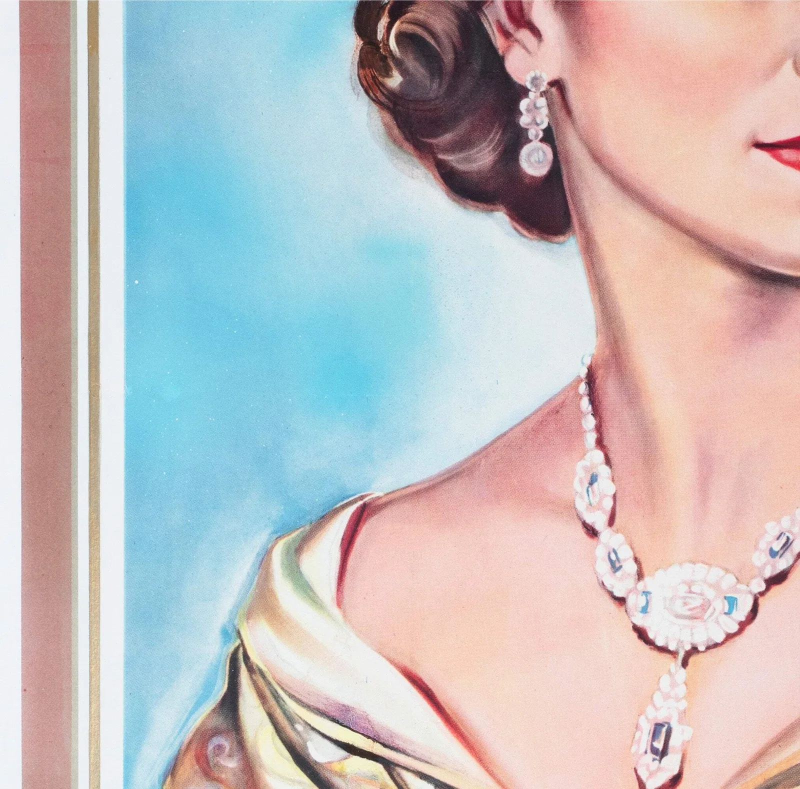 A Queen is Crowned 1953 French Film Poster, изображение 5