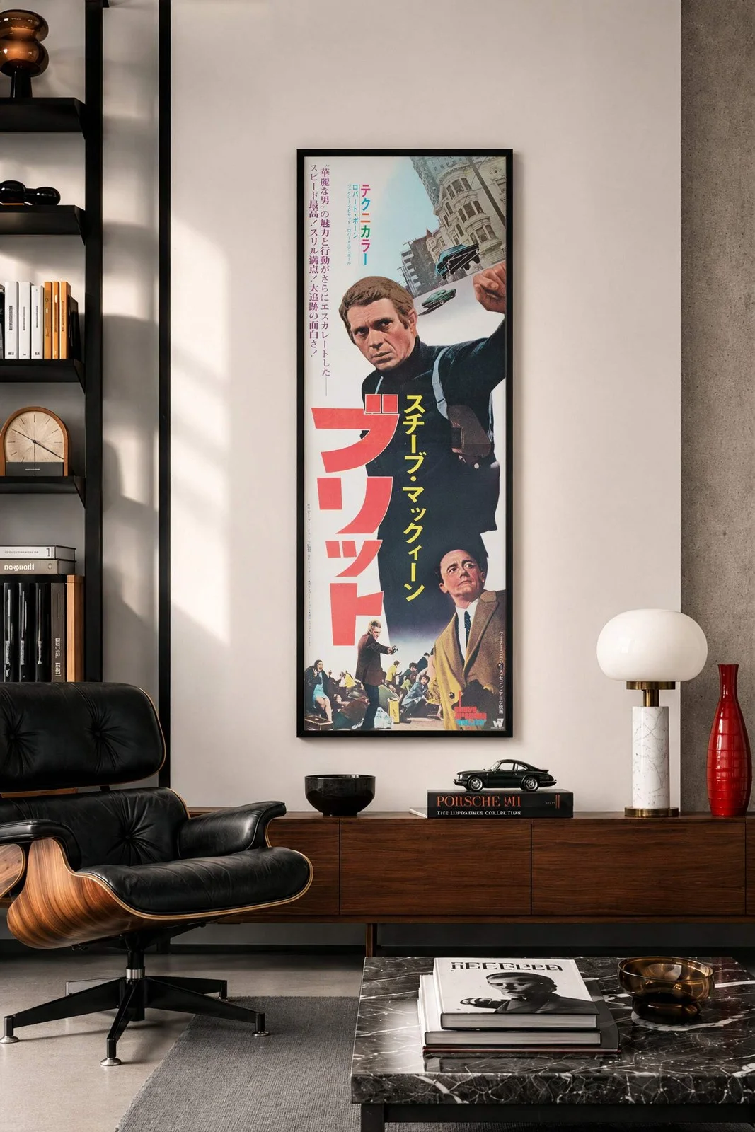 Bullitt 1968 Japanese 2 Sheet Film Poster, image 2