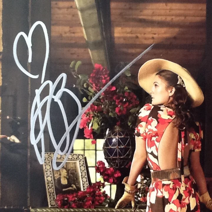 Drew Barrymore SIGNED Magazine Page Movie TV Actress ET Charlie's Angels Glamour, изображение 3