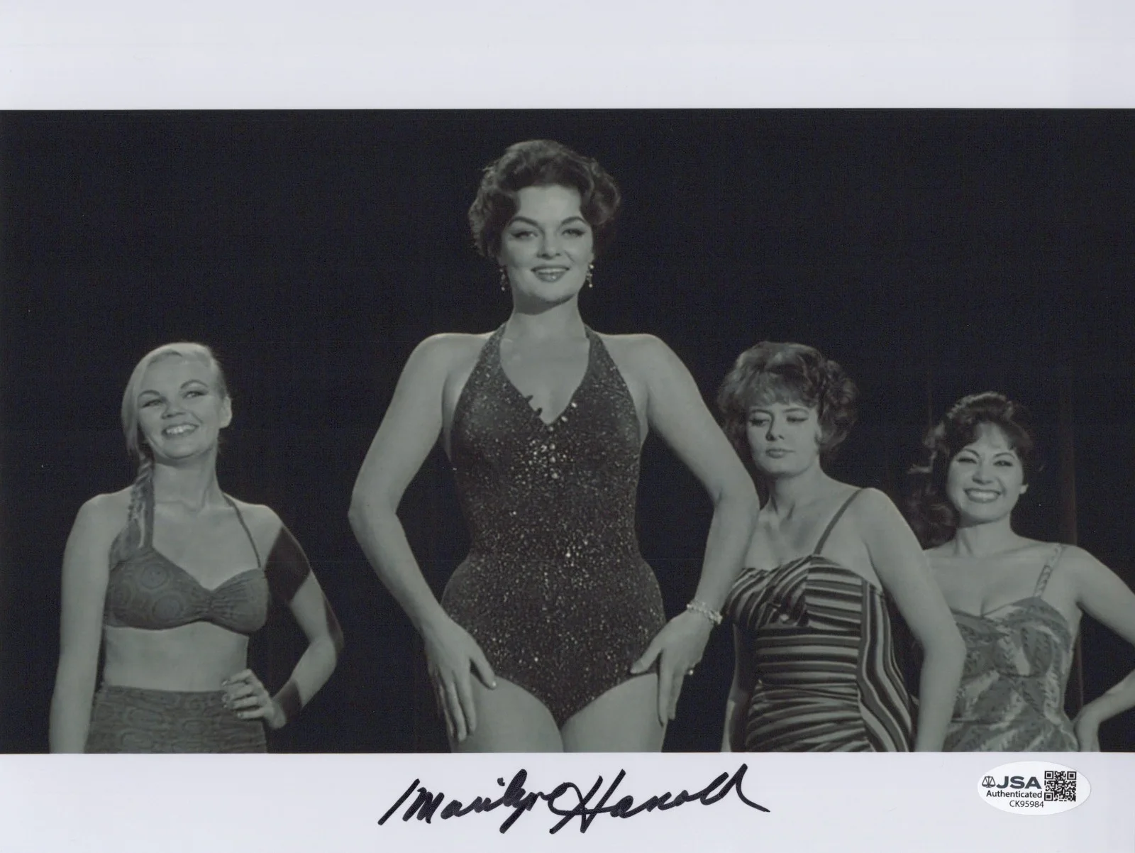 MARILYN HANOLD — MARILYN HANOLD Signed THE BRAIN THAT WOULDN'T DIE 8x10 Photo Autograph JSA