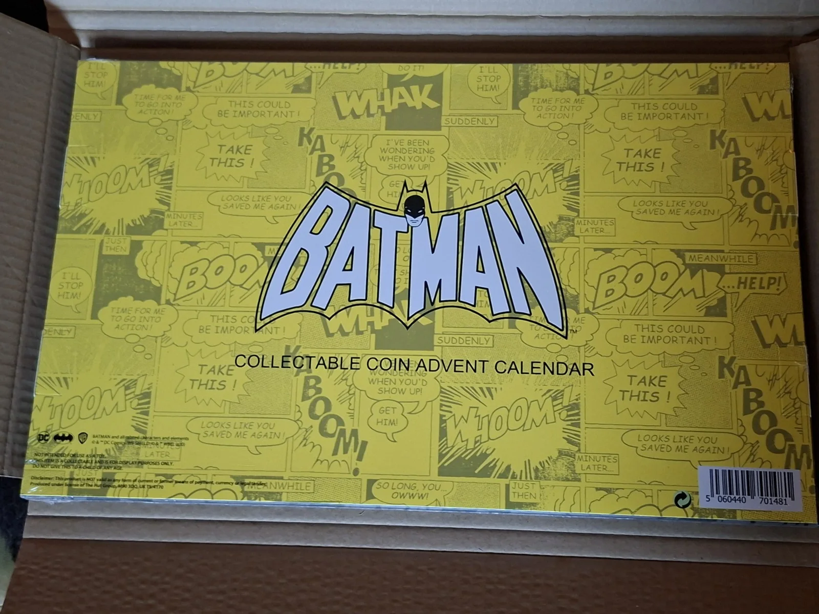 DC Comics Batman Limited Edition Collectable Coin Advent Calendar 24 Coins NEW, изображение 2