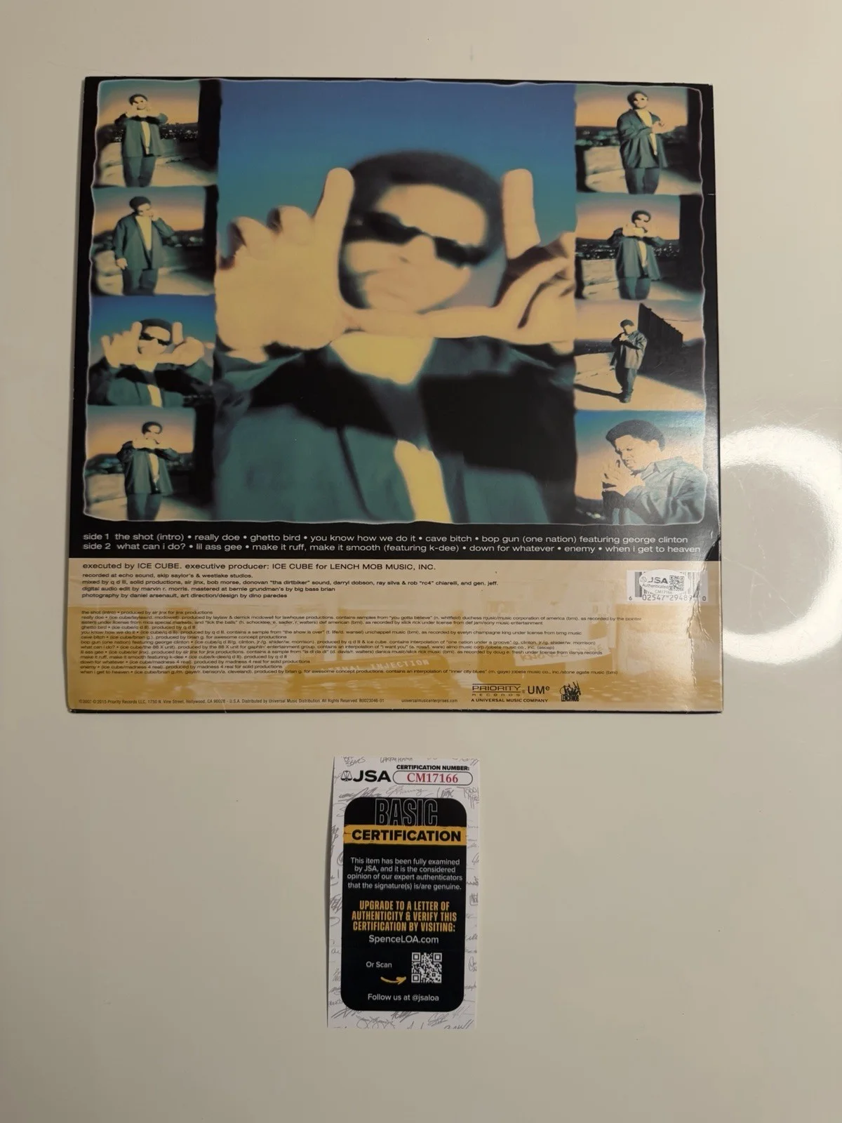 Ice Cube Lethal Injection Autographed Vinyl Record You Know How We Do It JSA COA, image 2