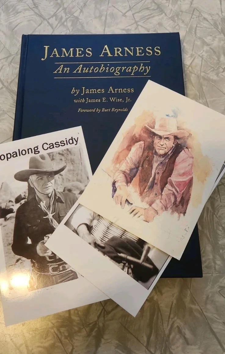 James Arness — James Arness SIGNED Book (lot) Autobiography 2001 ILLUSTRATED GUNSMOKE WESTERNS, изображение 2