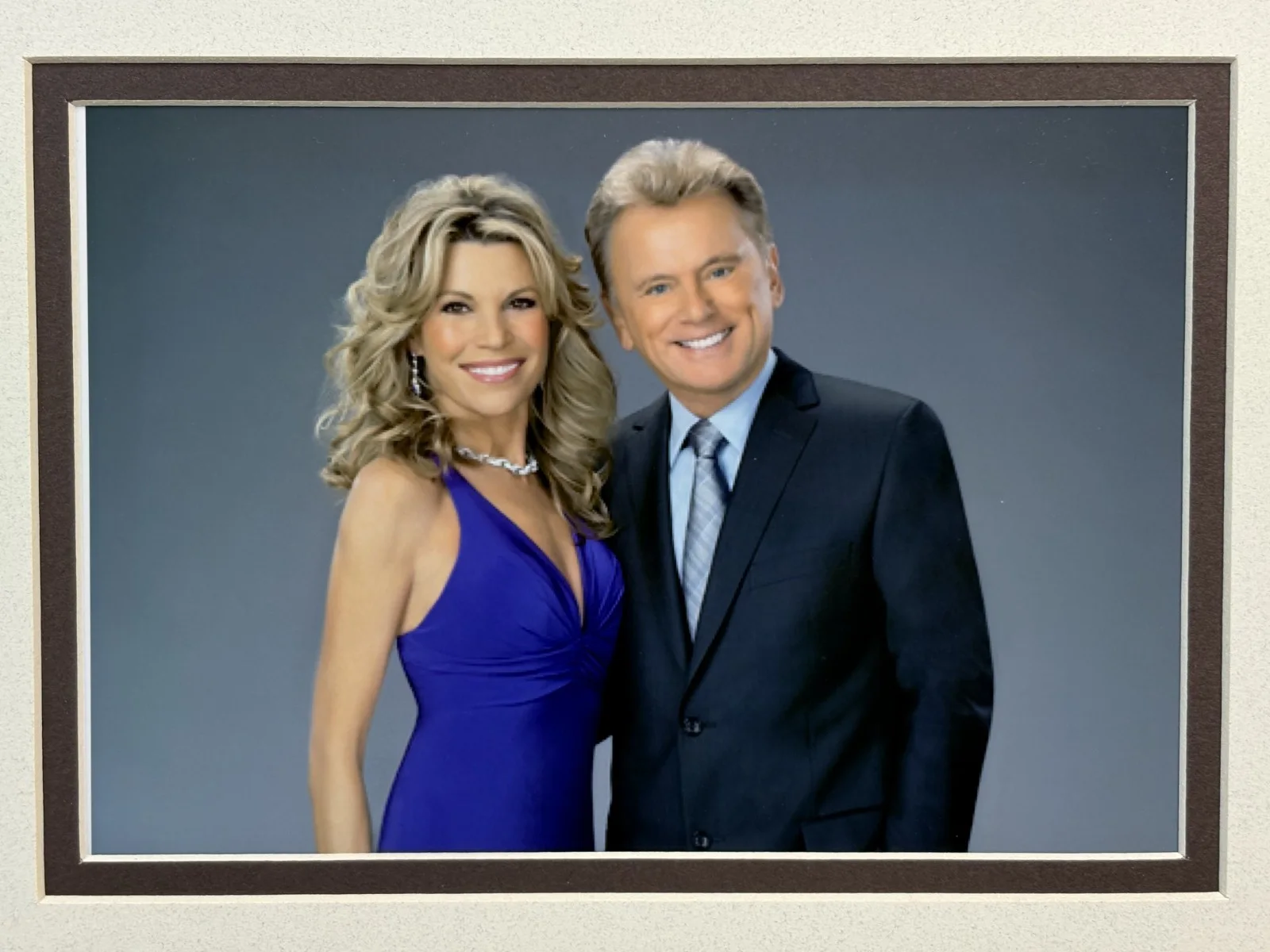 AUTOGRAPHED PAT SAJAK AND VANNA WHITE 8x10 COLLAGE, image 4