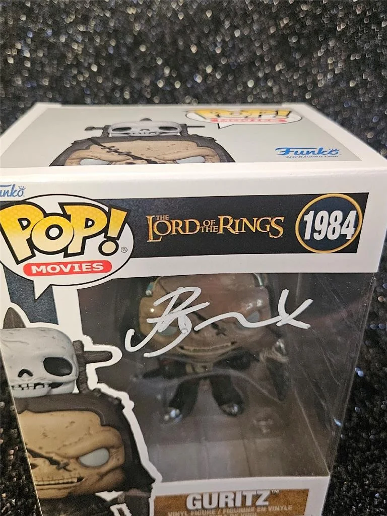 JOEL TOBECK — JOEL TOBECK HAND SIGNED FUNKO POP! 1985 GURITZ LORD OF THE RINGS FIGURE W/ COA, изображение 2