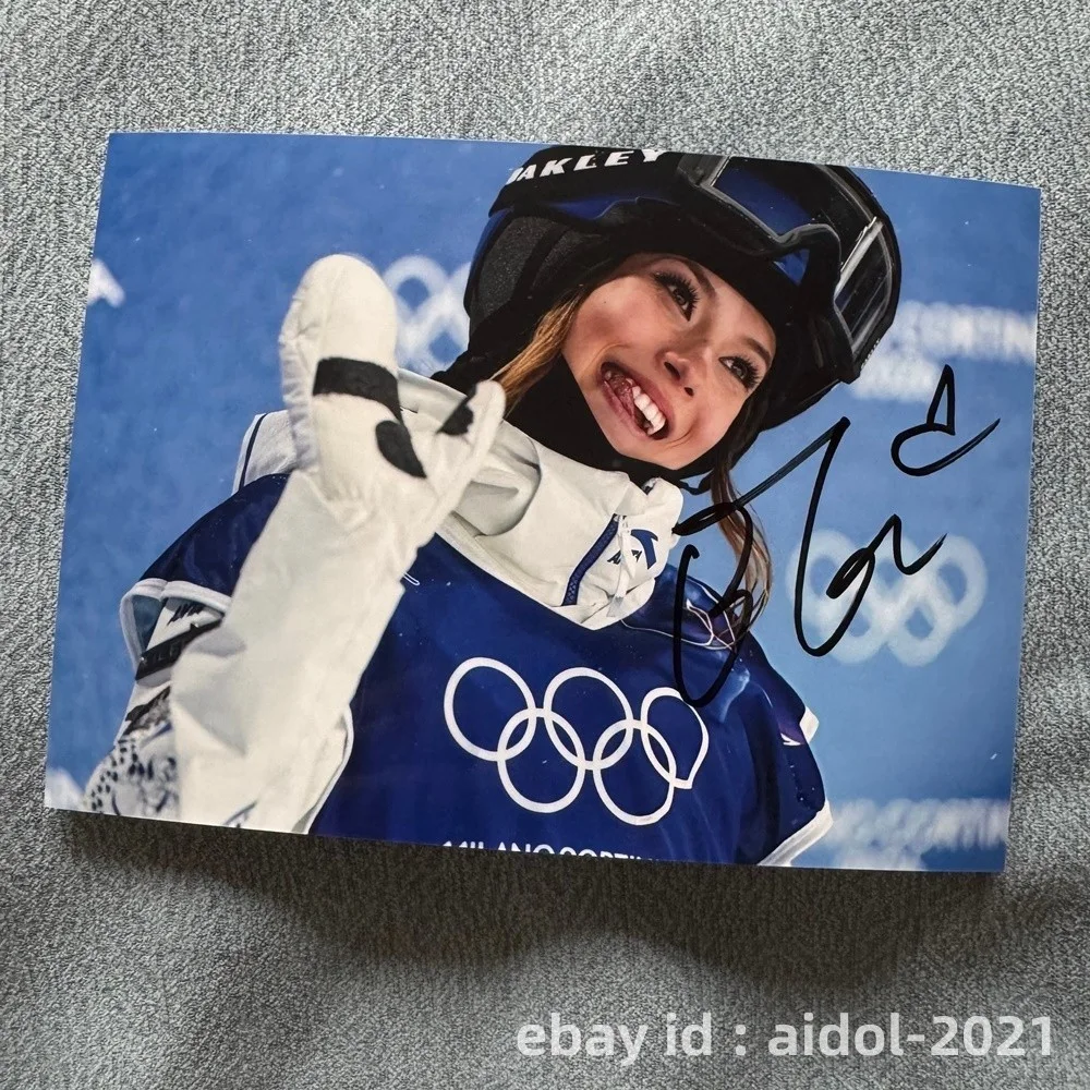 Gu Ailing Eileen Feng Gu Autographed Signed Photo Autographs Collectibles 2026, изображение 3