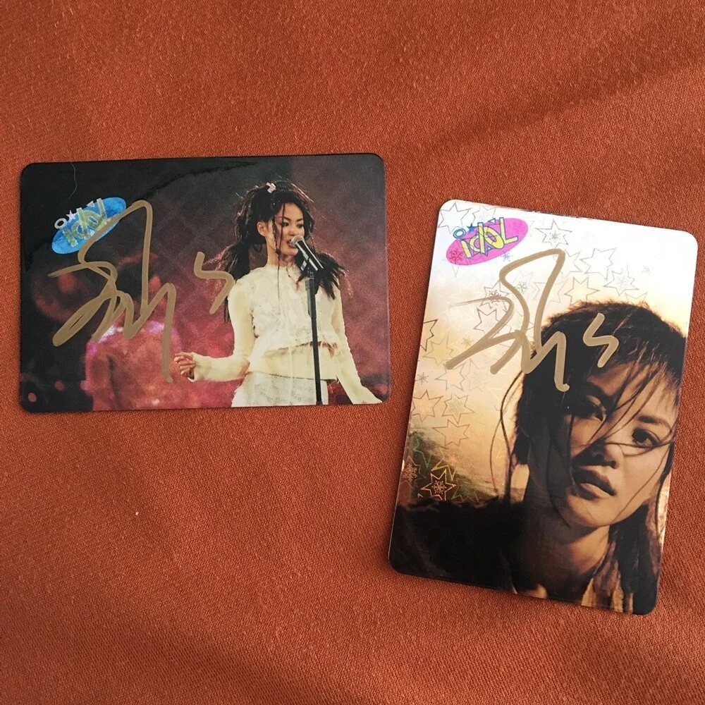 Pre-owned Faye Wong Chinese Photo card Autographed Signed 3 inches Rare 2026, изображение 3