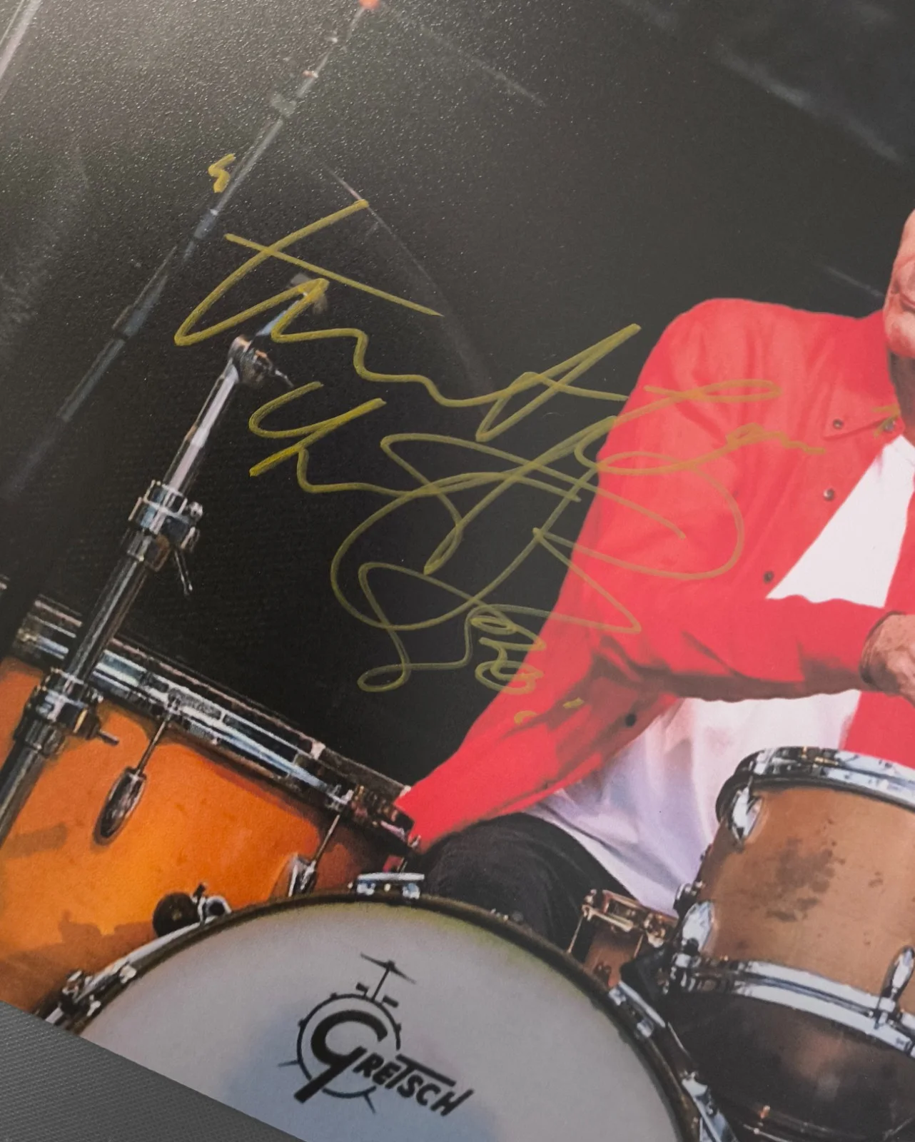 CHARLIE WATTS SIGNED AUTOGRAPHED PHOTO 8X10 RARE, изображение 2