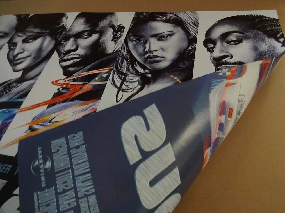 2 Fast 2 Furious Original 2003 Double Side Movie Poster 40"x30" Paul Walker, image 2