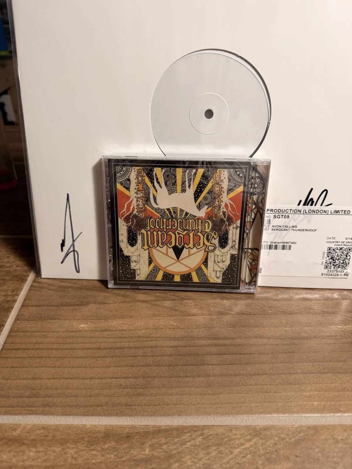 Sergeant Thunderhoof Avon Calling Signed Original Vinyl Record Autographed, image 2