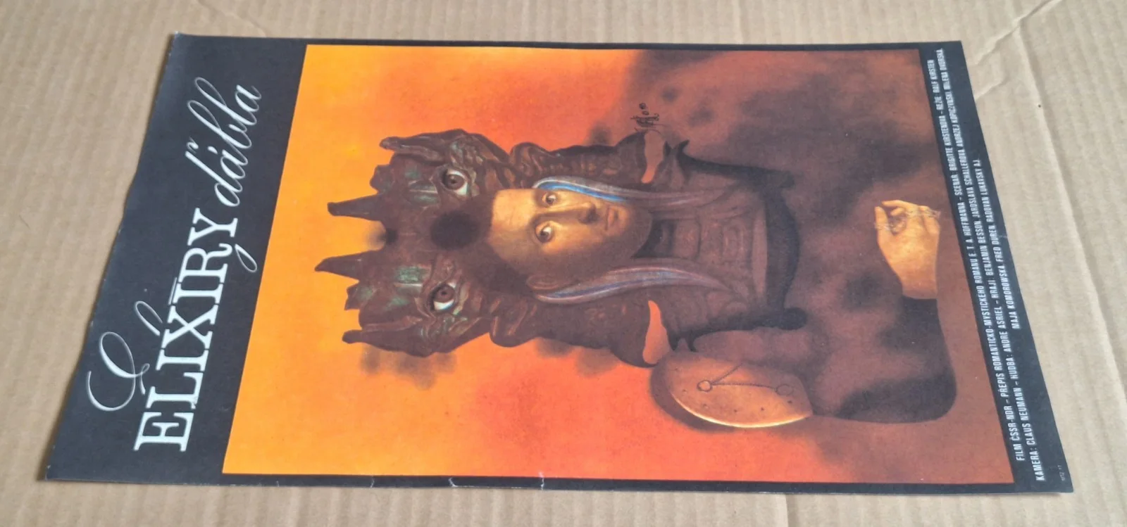 THE DEVIL'S ELIXIRS, SCHALLEROVA, ORIGINAL A3 CZECH MOVIE POSTER, JOSEF VYLETAL, image 2