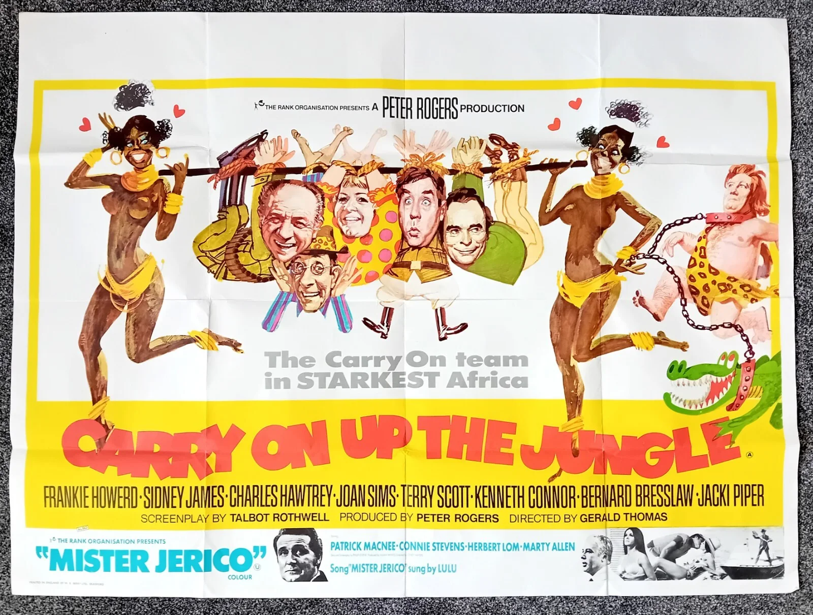 Carry On Up The Jungle Film Poster. Original Carry On Film Poster - Carry On, изображение 3