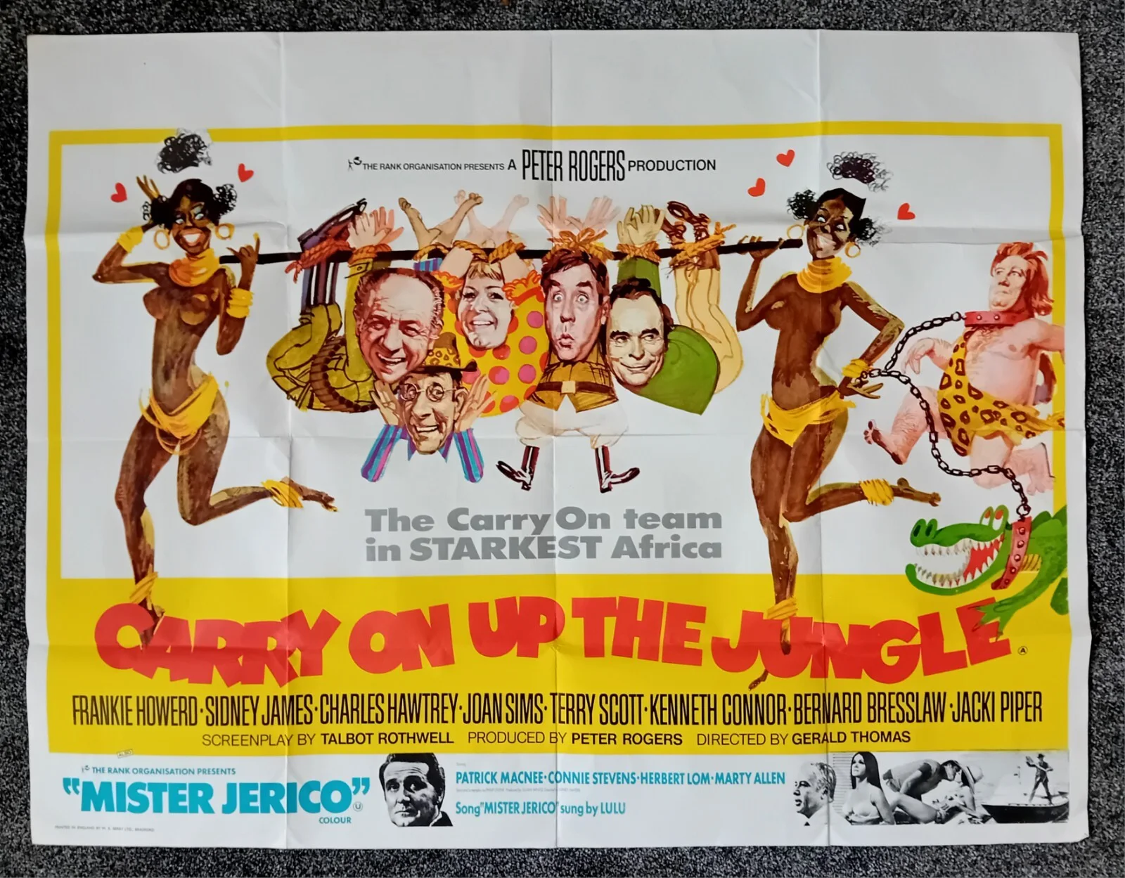 Carry On Up The Jungle Film Poster. Original Carry On Film Poster - Carry On, изображение 5