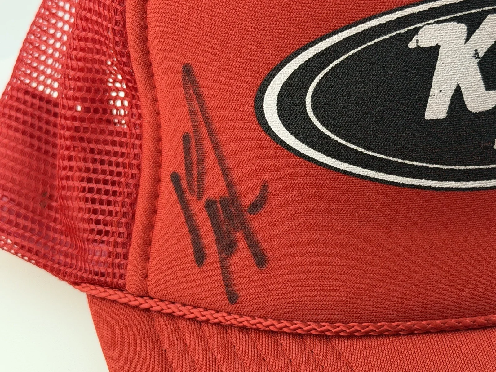 Kip Moore Autographed Cap Red Trucker's Hat Signed, image 3