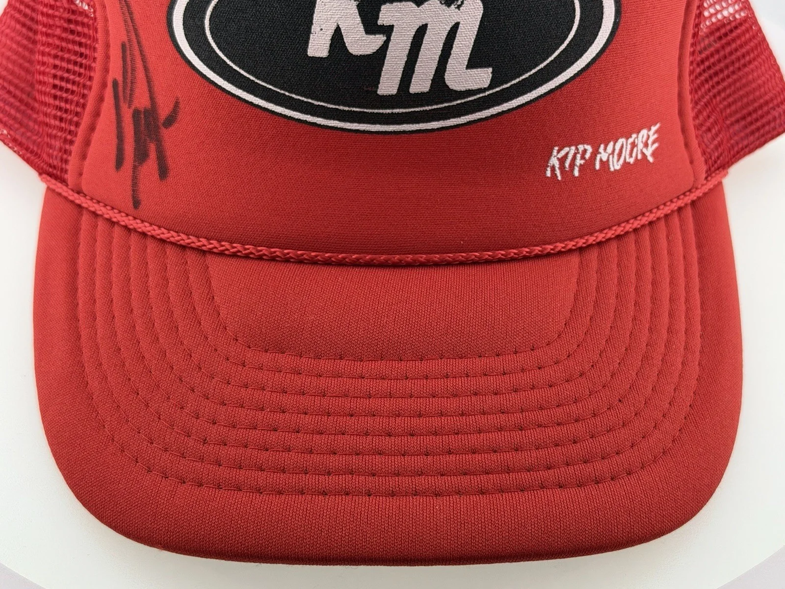 Kip Moore Autographed Cap Red Trucker's Hat Signed, image 5