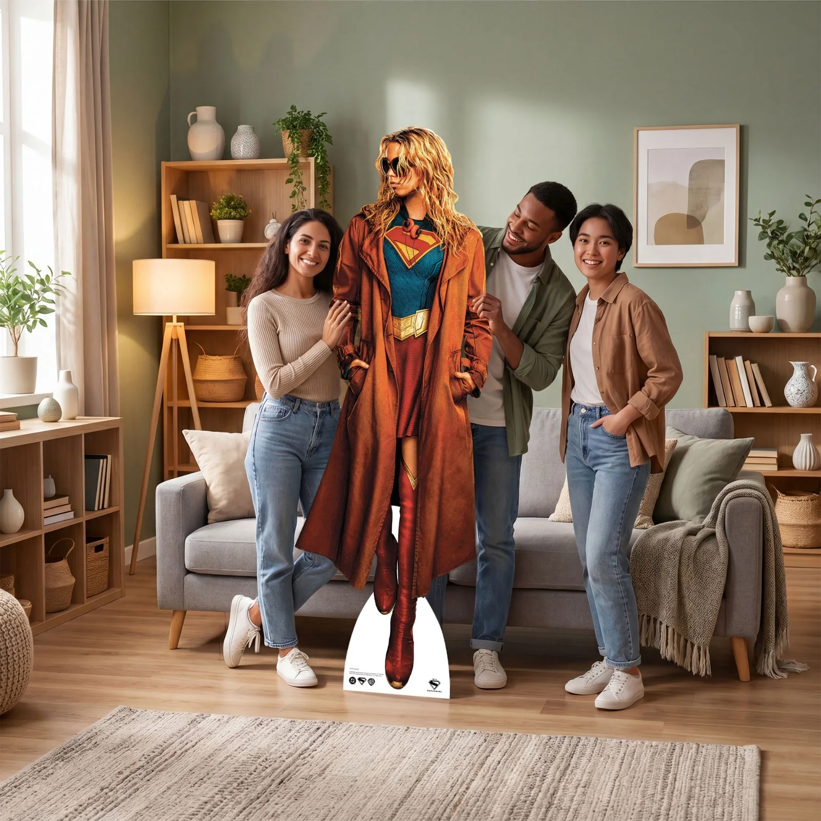 Supergirl with Shades Cardboard Cutout Live Action Style 2026 with Free Mini, изображение 3