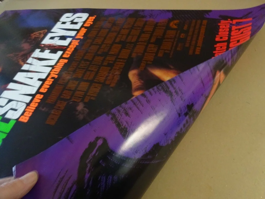 Snake Eyes Original 1998 Double Sided Movie Poster Mint 40x27" N Cage & G Sinise, изображение 2