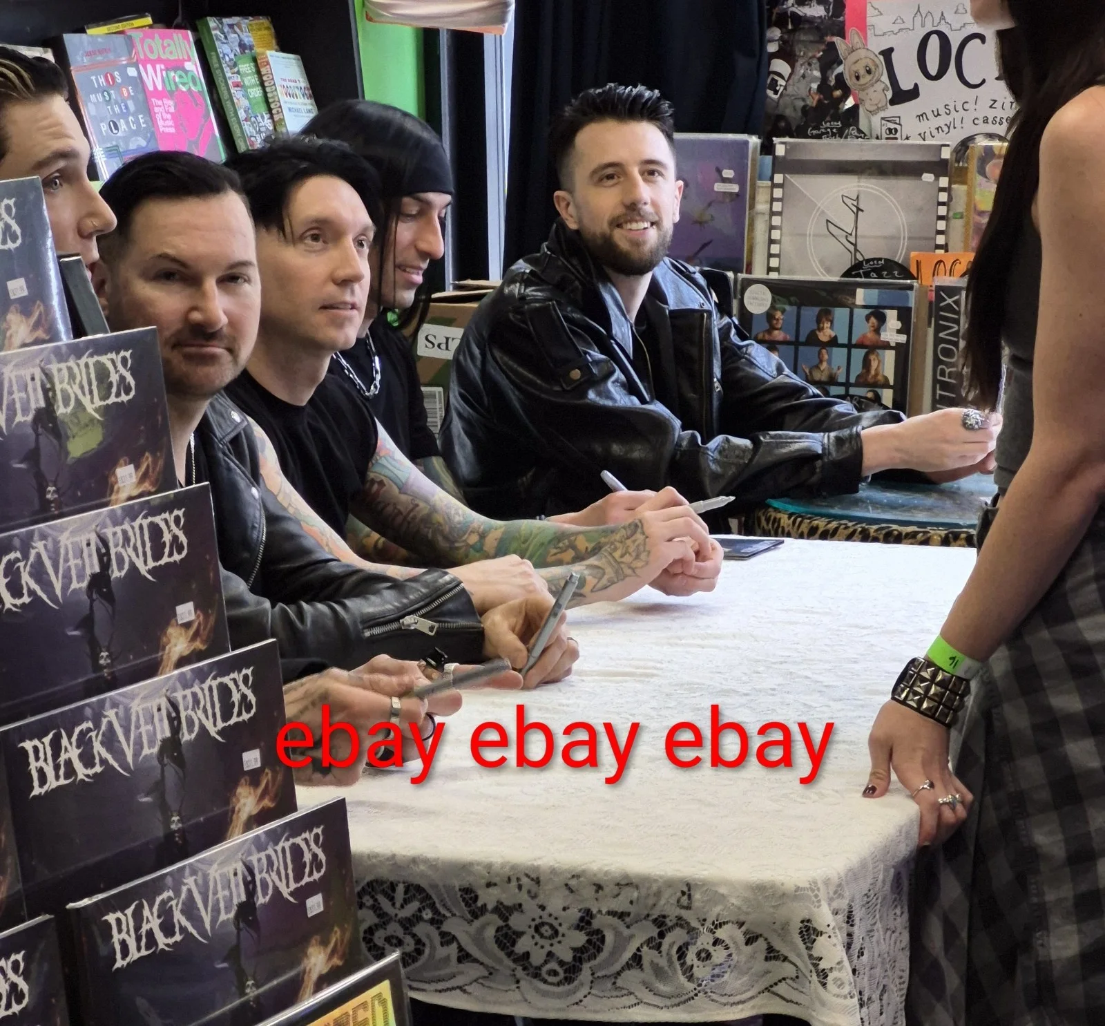 BLACK VEIL BRIDES SIGNED VINYL-- PROOF--- VINDICATE, image 3