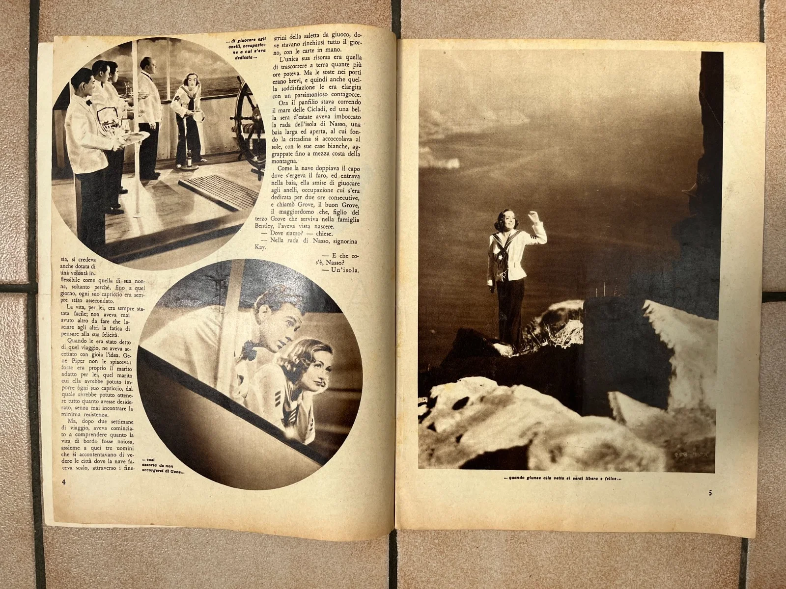 Vintage JOAN CRAWFORD FRANCHOT TONE BRIAN AHERN Italien Mag 1936, изображение 3
