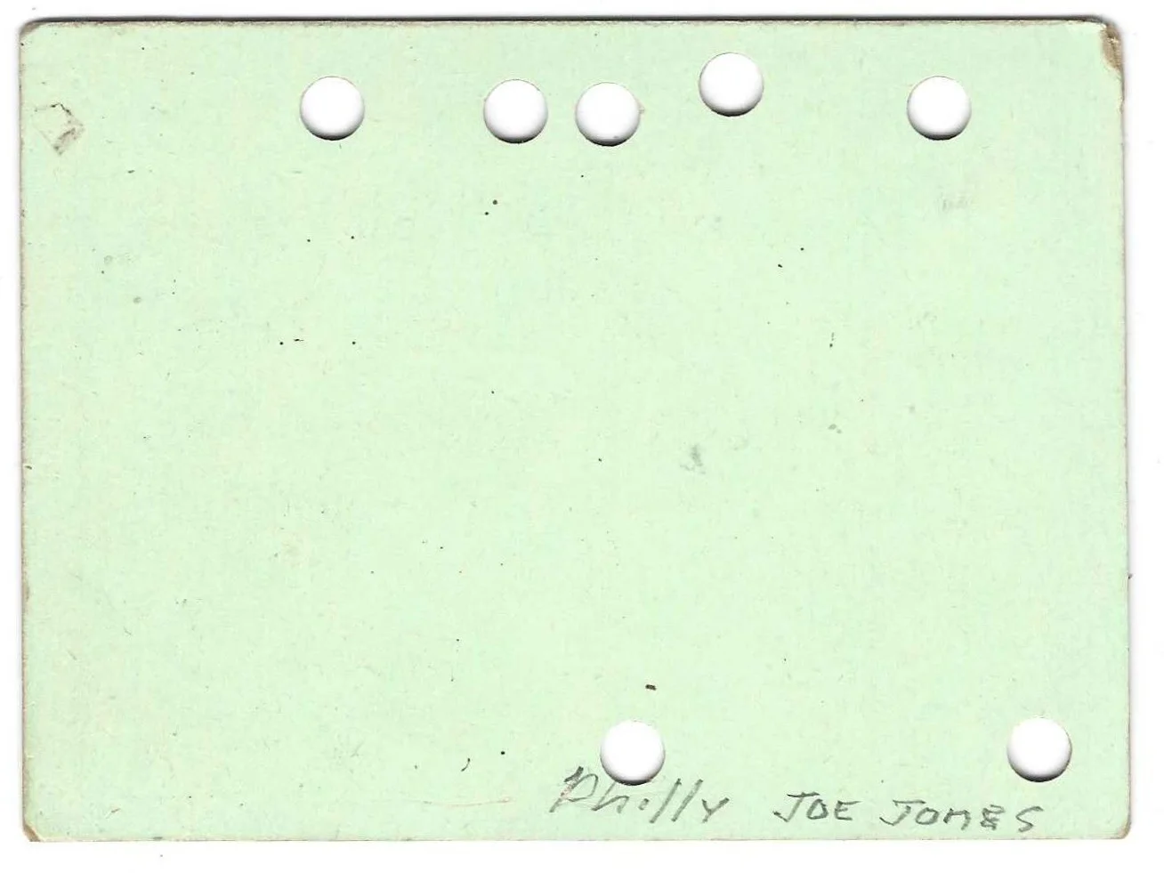 Jazz Drummer Philly Joe Jones~Vtg. SIGNED 1944 Meal Ticket~Philadelphia Transit, image 2