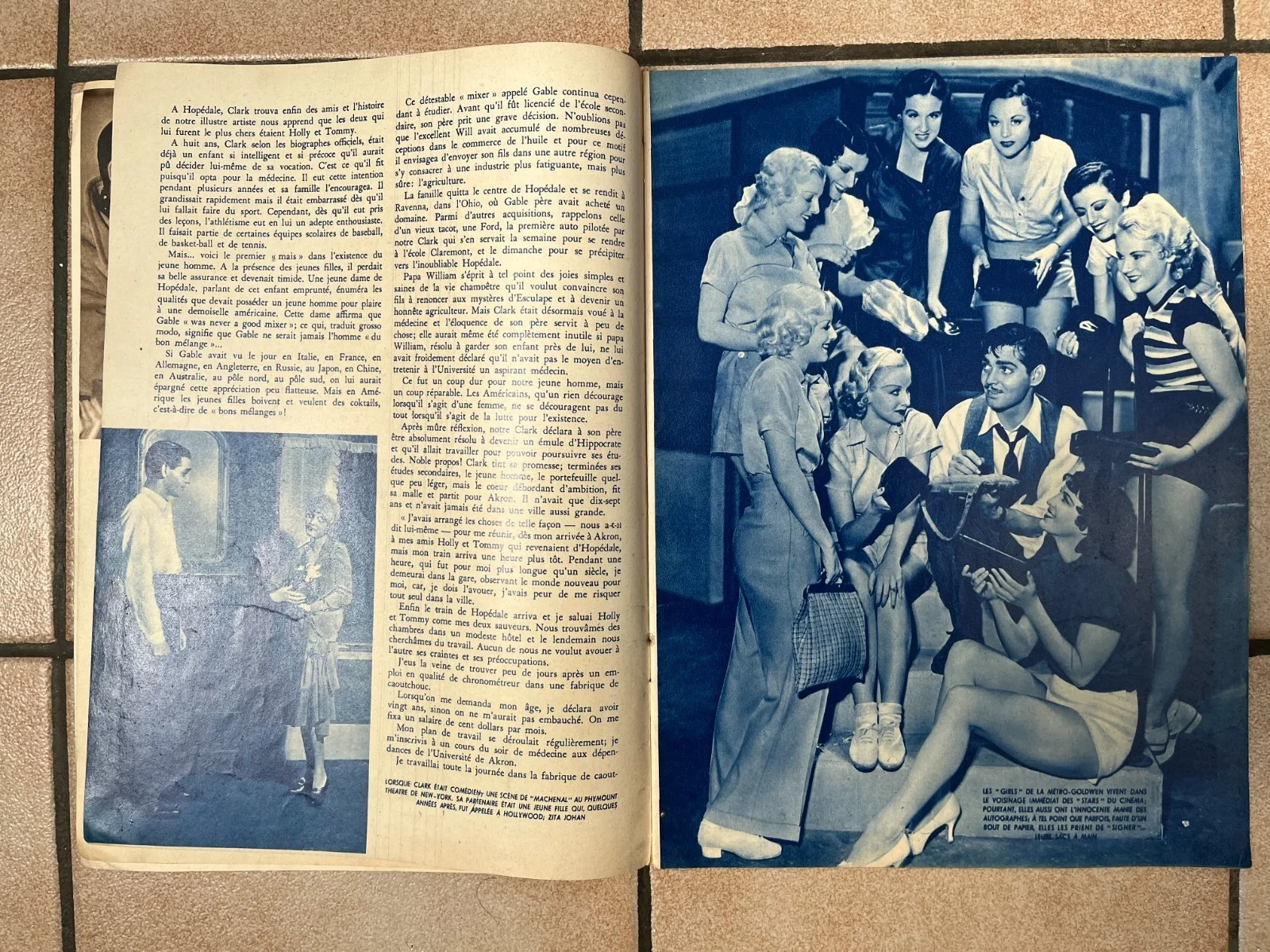 Vintage CLARK GABLE 'Sa Vie SesFilms' French Mag 1936, image 3