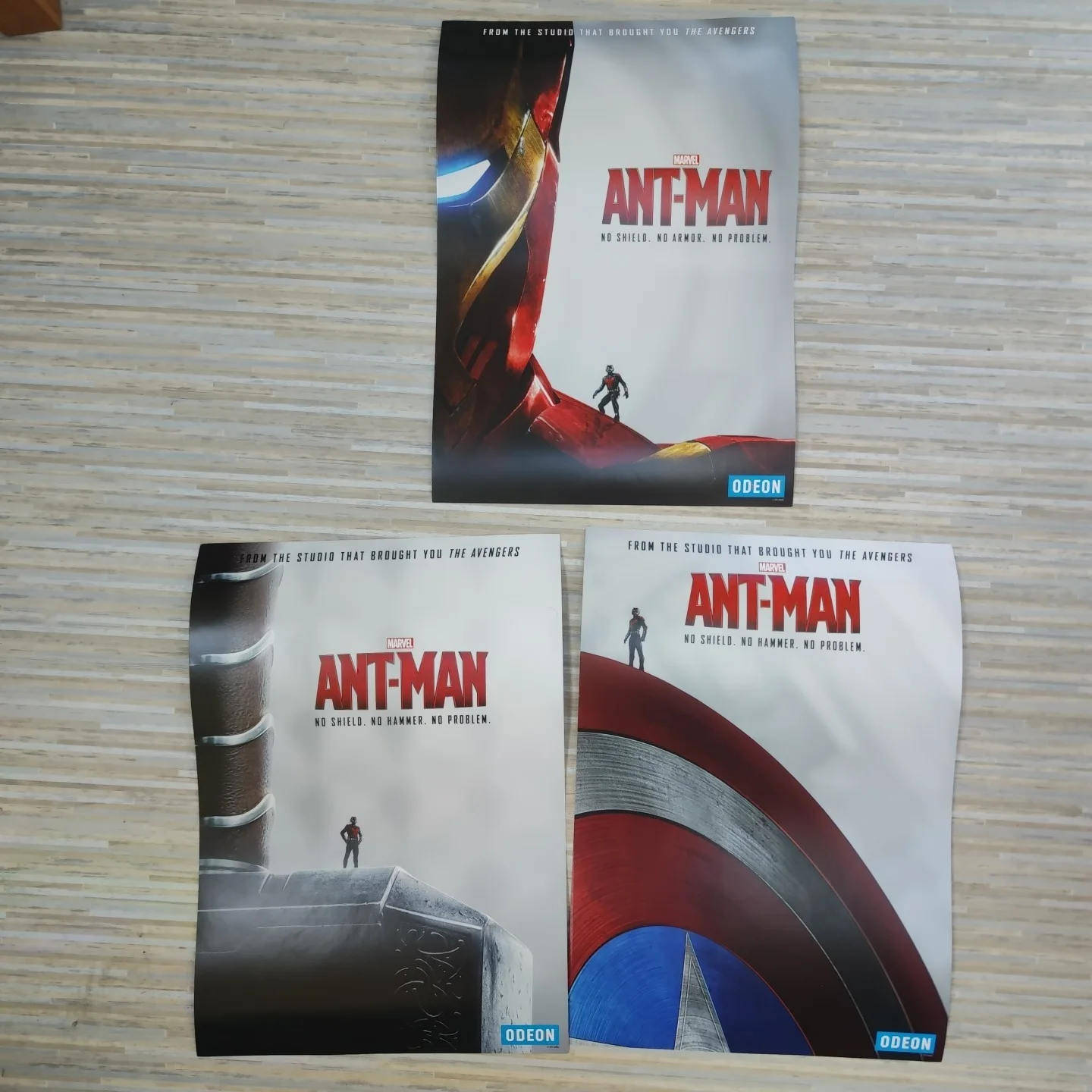 Ant Man Set of 3 Movie Posters Wall Art Prints Film A3 Trio Marvel Odeon 2015, изображение 2