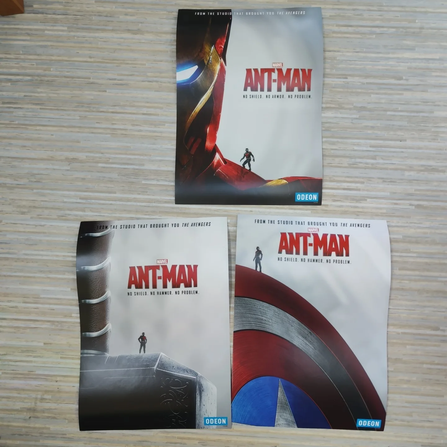 Ant Man Set of 3 Movie Posters Wall Art Prints Film A3 Trio Marvel Odeon 2015, изображение 3