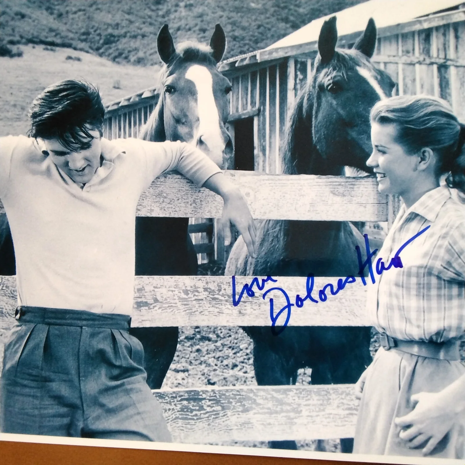 Dolores Hart SIGNED Photo 60s Movie Actress Loving You Elvis Presley Where Boys, изображение 5