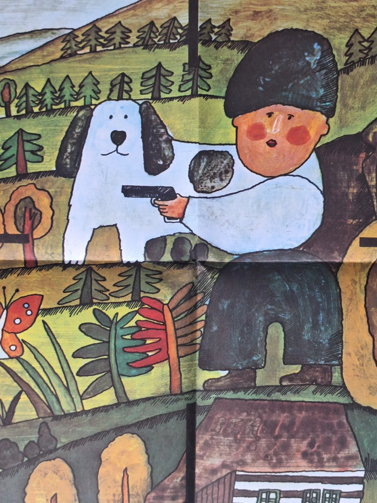 DVA KLUCI V PALBE 1983, ORIGINAL A1 CZECH MOVIE POSTER, JAN TOMANEK, изображение 2