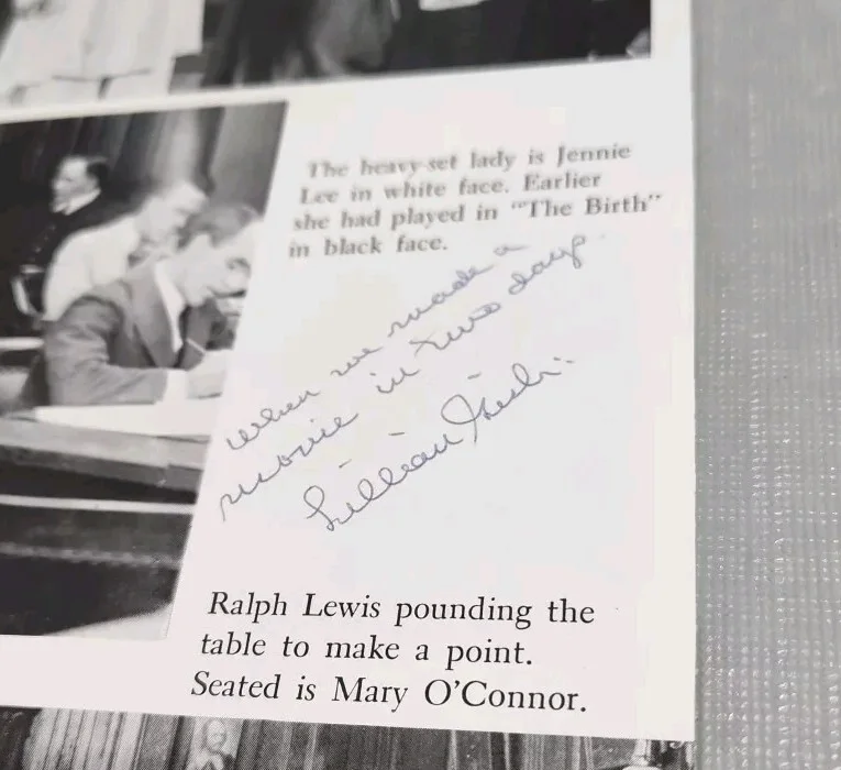 Lillian Gish — SILENT FILM ACTRESS LILLIAN GISH 2X AUTOGRAPH Book Page About Sister Movies Vtg, изображение 4
