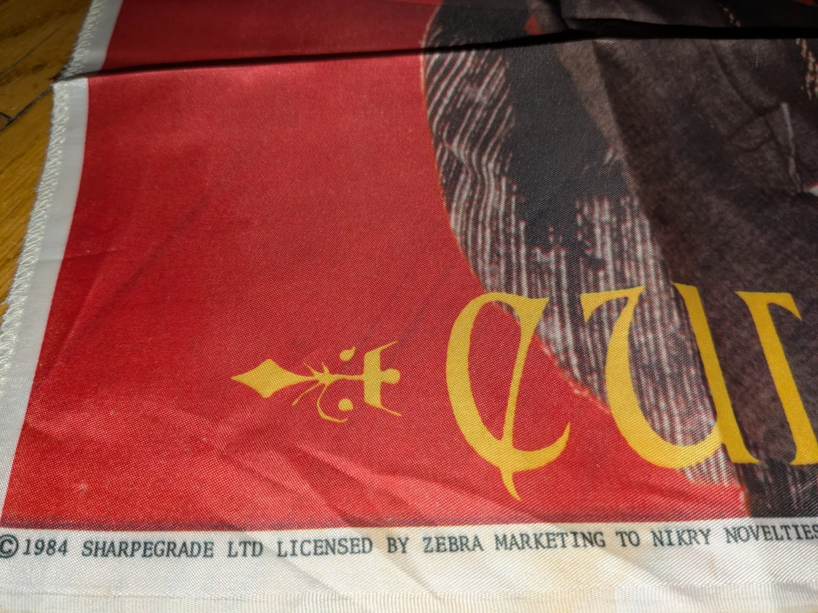 Vintage 1984 Rare Boy George Culture Club Banner Flag Wall Hanging 21" X 21", изображение 5